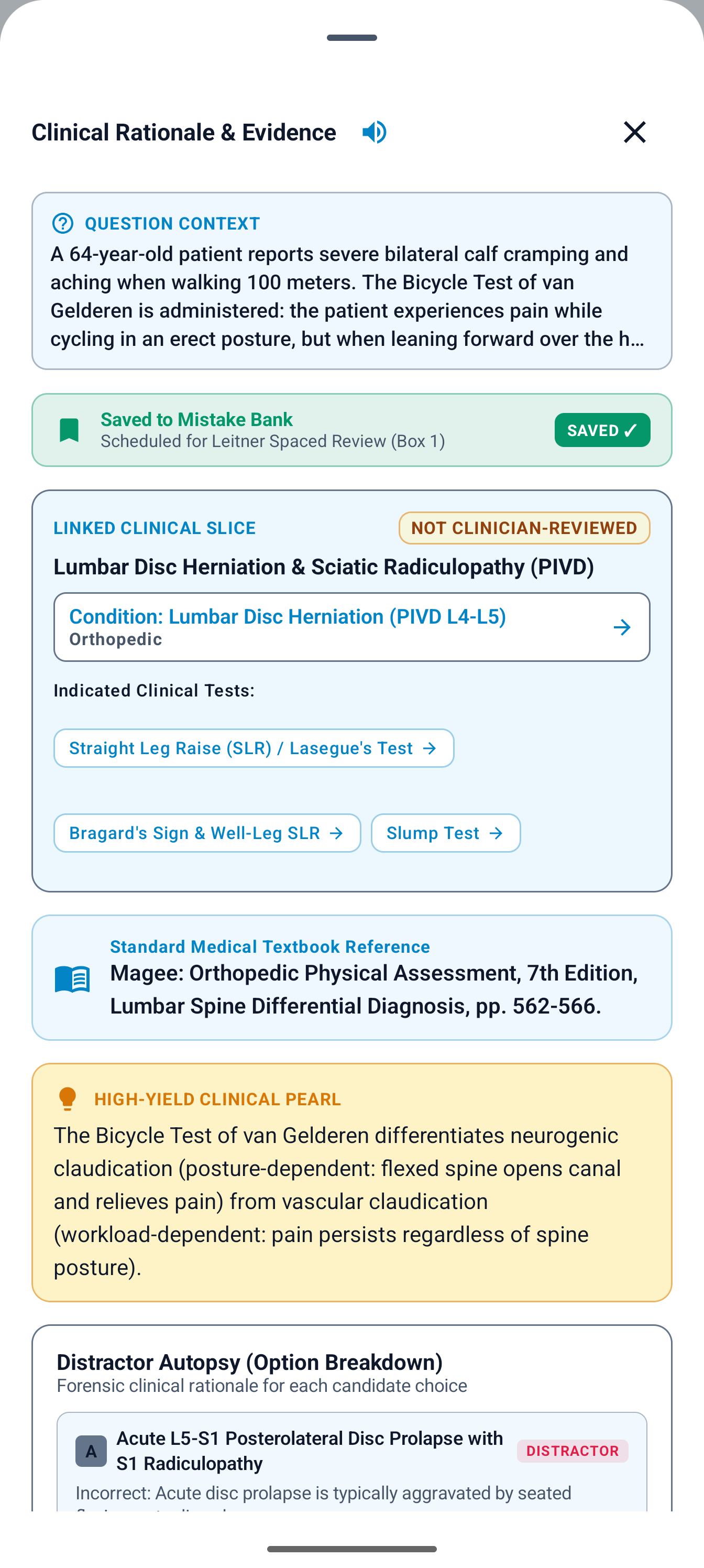 MCQ Distractor Autopsy with rationales (Light Mode)